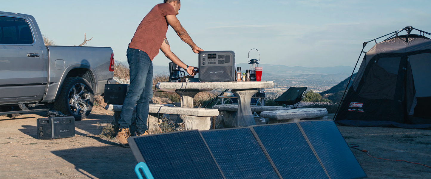 Bluetti AC200L enchufe estadounidense 2400W 2048Wh estación de energía portátil generador Solar uso doméstico UPS Camping pescado RV batería LiFePO4 al aire libre