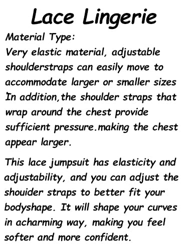 LencerÃa Sexy para mujer, camisón de encaje travieso, mono hueco, disfraces eróticos con entrepierna abierta, ropa interior exótica transparente Plus
