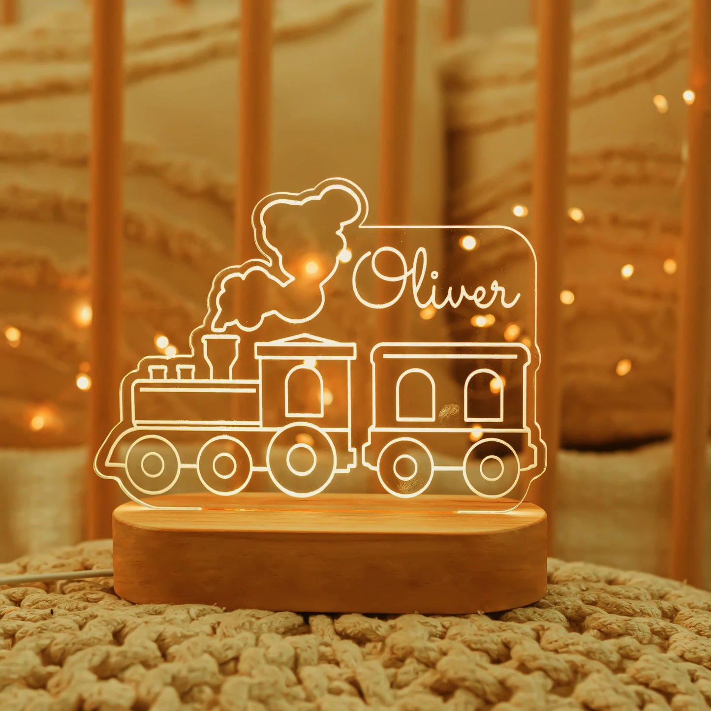 Luz nocturna USB para bebés y niños, lámpara personalizada con nombre para niños, decoración del hogar para dormitorio de recién nacidos, regalo de recuerdo de cumpleaños