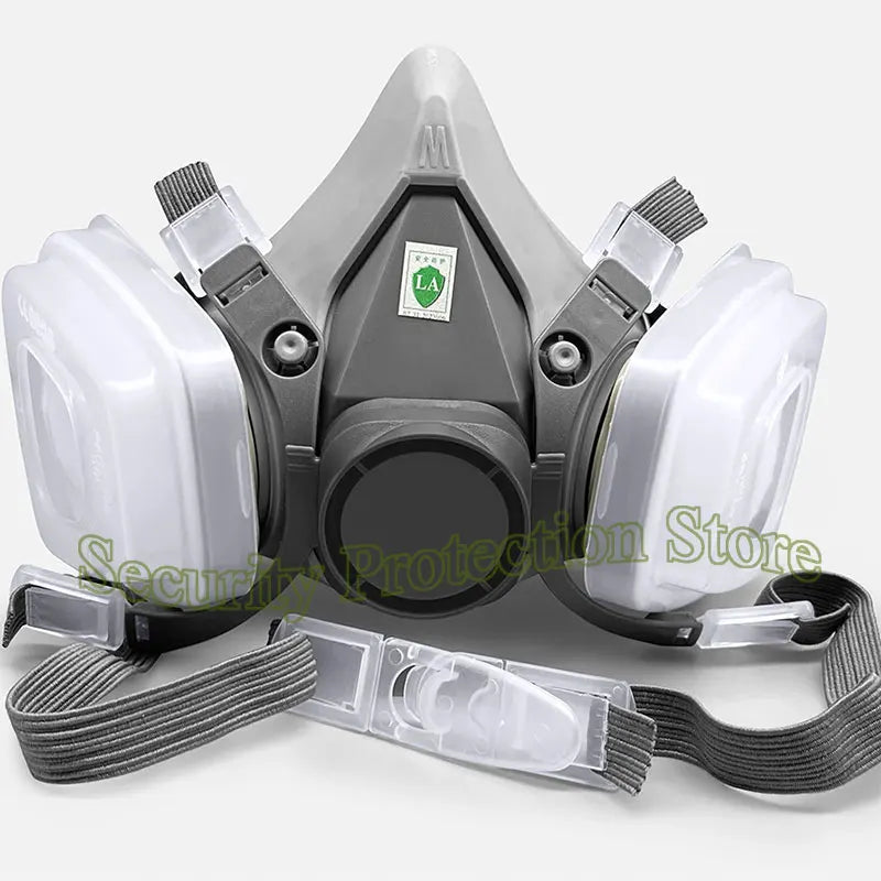 Mascarilla de Gas 6200, protector antipolvo de media cara, filtros de partÃÂculas 5N11, respirador de seguridad, pintura en aerosol para trabajo Industrial
