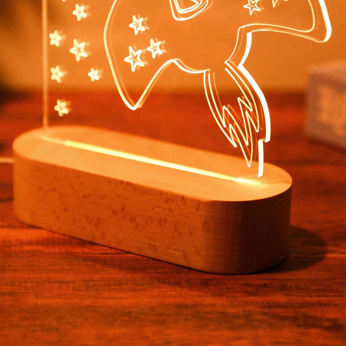 Luz nocturna USB para bebés y niños, lámpara personalizada con nombre para niños, decoración del hogar para dormitorio de recién nacidos, regalo de recuerdo de cumpleaños