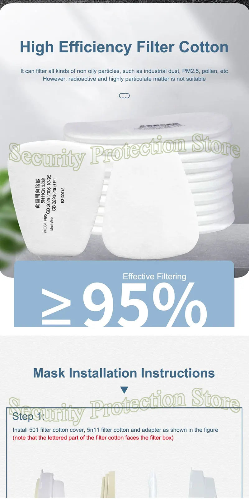 Mascarilla de Gas 6200, protector antipolvo de media cara, filtros de partÃÂculas 5N11, respirador de seguridad, pintura en aerosol para trabajo Industrial