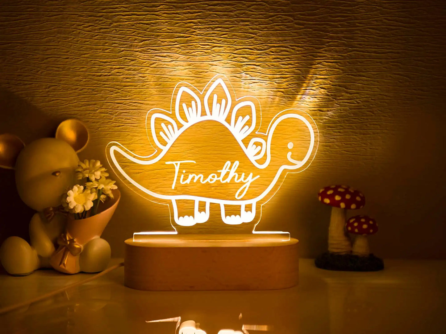Luz nocturna USB para bebés y niños, lámpara personalizada con nombre para niños, decoración del hogar para dormitorio de recién nacidos, regalo de recuerdo de cumpleaños