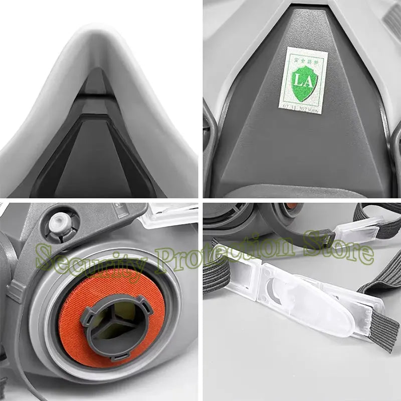 Mascarilla de Gas 6200, protector antipolvo de media cara, filtros de partÃÂculas 5N11, respirador de seguridad, pintura en aerosol para trabajo Industrial