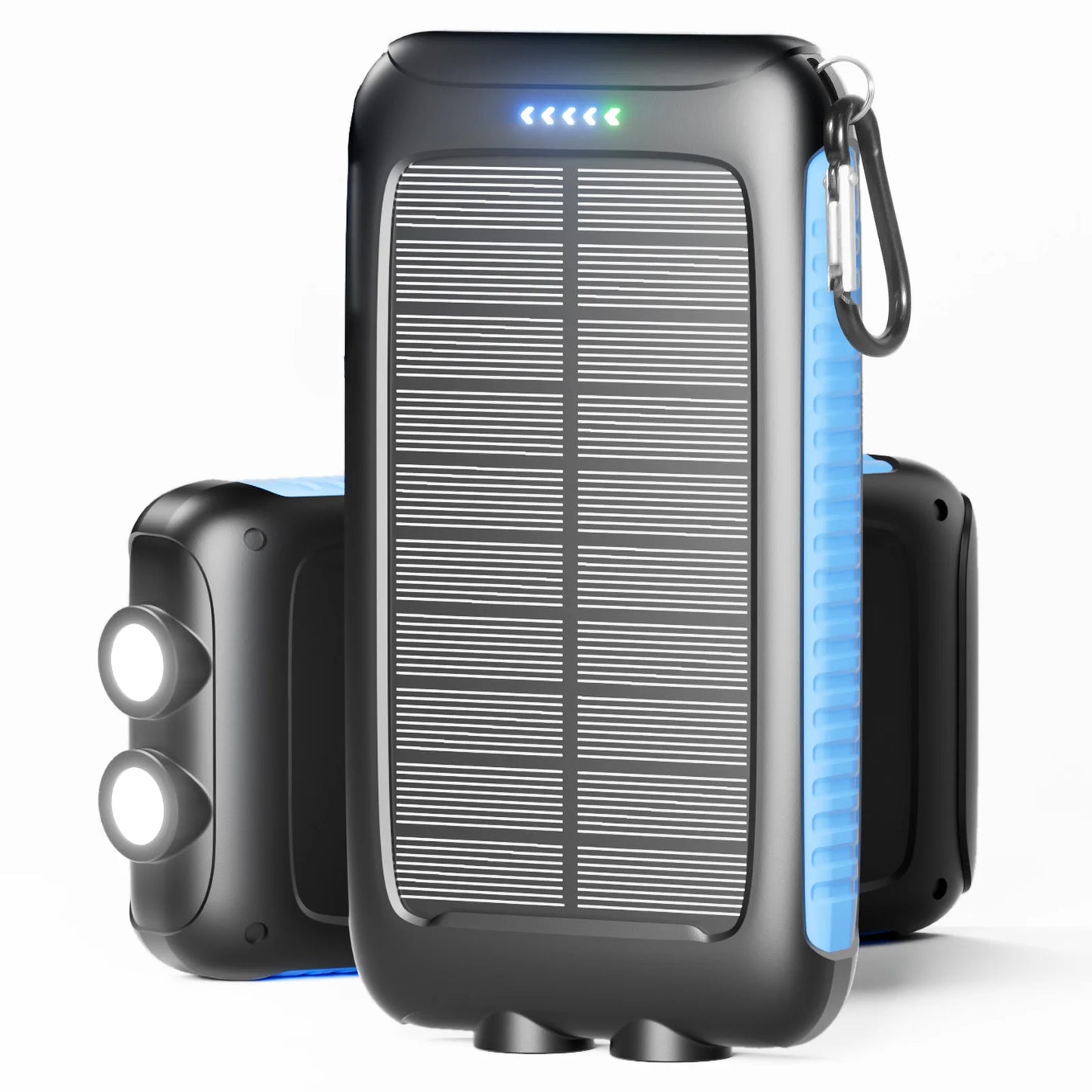 Cargador portátil tipo banco de energÃa Solar de 38800mAh con USB Dual, carga rápida, resistente al agua, LED para teléfonos y tabletas para acampar al aire libre