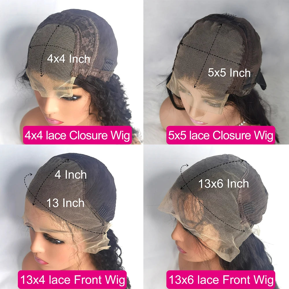Pelucas de cabello humano ondulado de 30 y 40 pulgadas, peluca de cabello humano con encaje Frontal 13x6 Hd, peluca Frontal de encaje 13x4, peluca con cierre de encaje 4x4 5x5 para mujeres