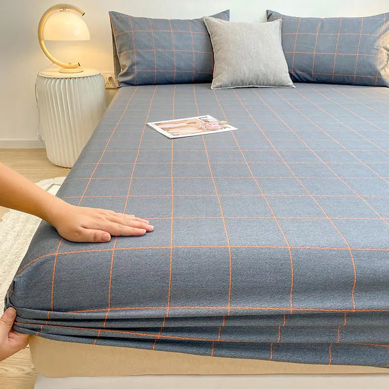Bonenjoy-sábana bajera de algodón puro con estampado de dibujos animados de coche, funda de cama elástica, Sábana inferior individual, tamaño Queen, sin funda de almohada, 1 unidad