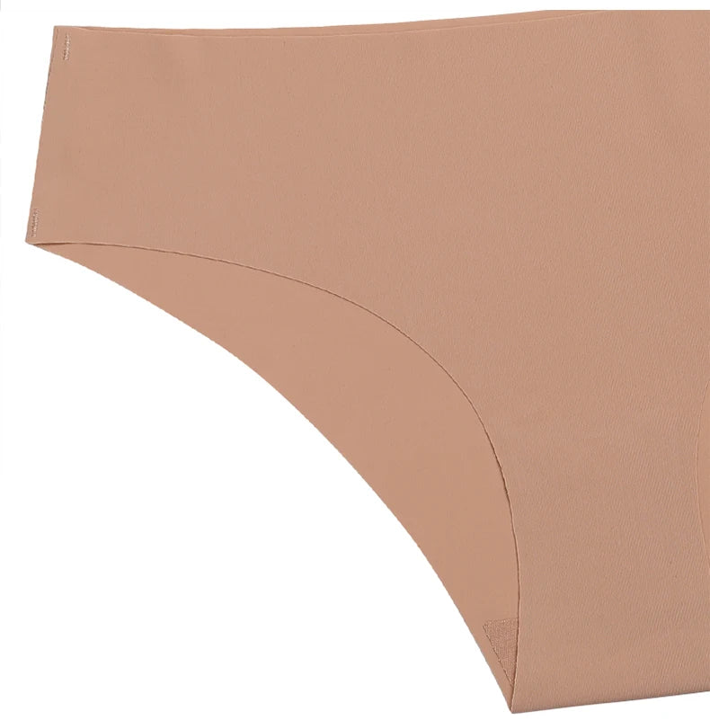 Conjunto de 3 uds de bragas sin costuras para mujer, ropa interior Sexy transpirable de cintura baja, bragas de seda sólidas, bragas invisibles sin costuras para mujer, calzones sin costura mujer