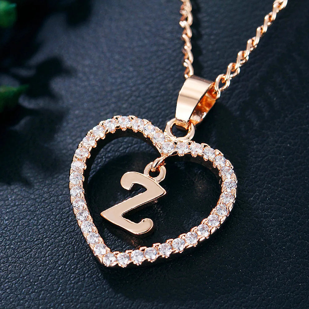 Collar de letras 26 letras circón amor collar joyerÃa amor colgante