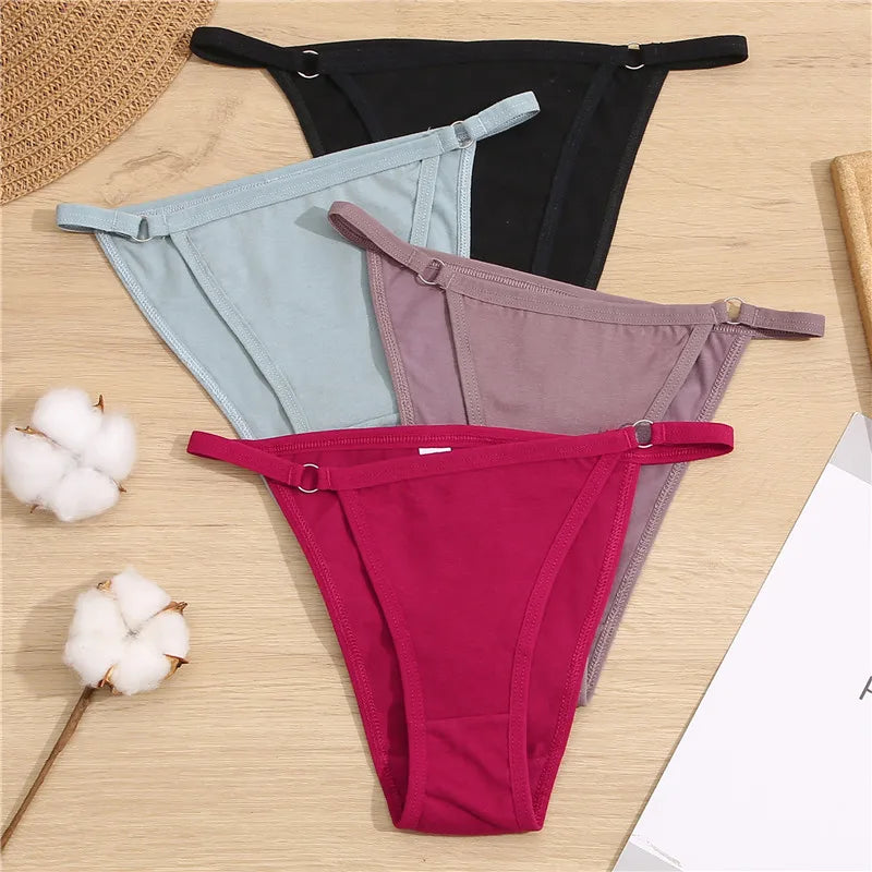 FINETOO 3 unids/set de bragas de algodón para mujer, ropa interior Sexy de cintura baja, M-2XL, calzoncillos de algodón para mujer, lencerÃa suave para mujer 2024
