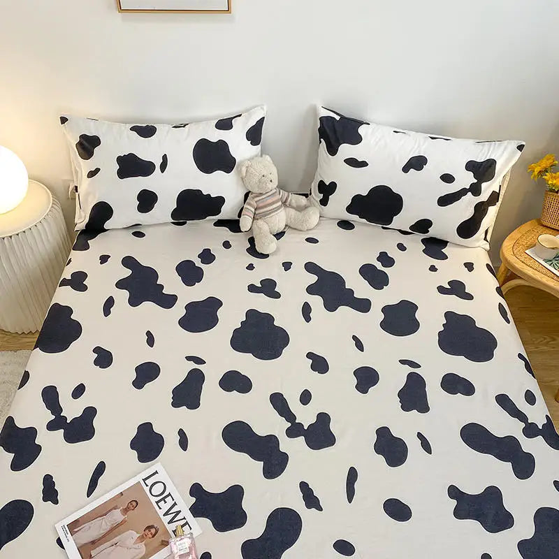 Bonenjoy-sábana bajera de algodón puro con estampado de dibujos animados de coche, funda de cama elástica, Sábana inferior individual, tamaño Queen, sin funda de almohada, 1 unidad