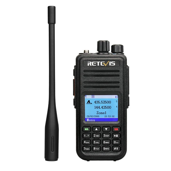 Retevis RT3S DMR walkie talkies de largo alcance radio portátil recargable radio a pilas camping walkie talkie emisora radioaficionado radio emergencia supervivencia profesionales walkie-talkies Cifrado AES256 GPS APRS