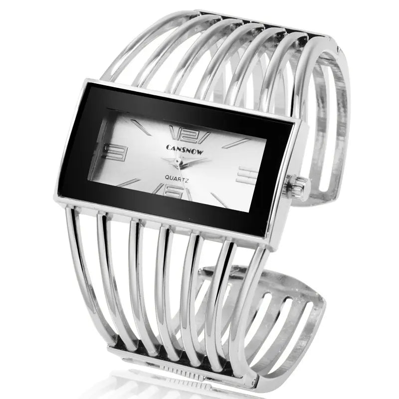 Reloj CANSNOW para mujer, reloj de pulsera de oro rosa a la moda de lujo, reloj de vestir para mujer, reloj de pulsera para mujer Saati para niñas, Relojes