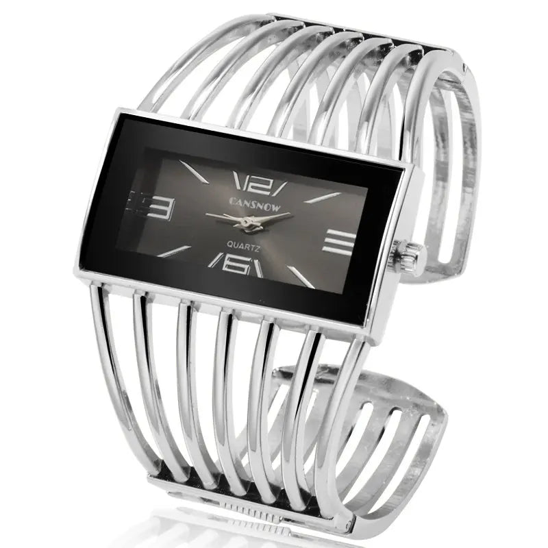 Reloj CANSNOW para mujer, reloj de pulsera de oro rosa a la moda de lujo, reloj de vestir para mujer, reloj de pulsera para mujer Saati para niñas, Relojes
