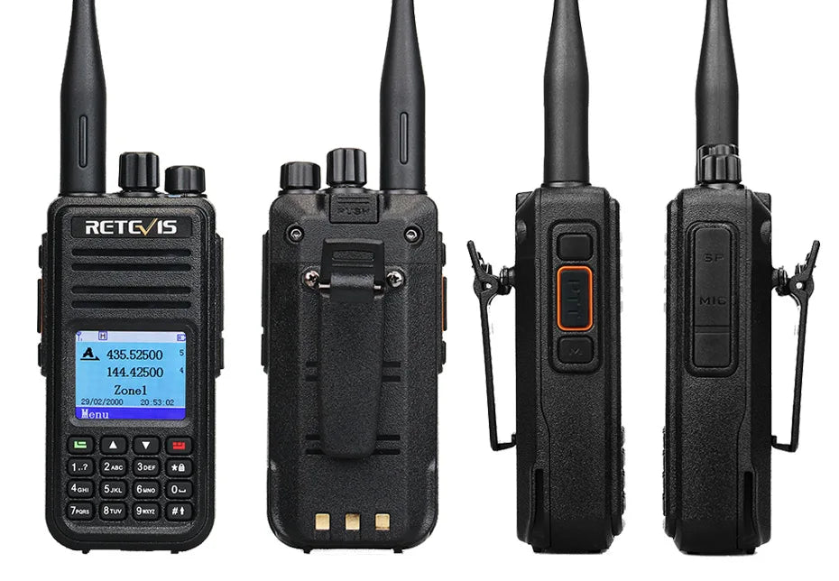 Retevis RT3S DMR walkie talkies de largo alcance radio portátil recargable radio a pilas camping walkie talkie emisora radioaficionado radio emergencia supervivencia profesionales walkie-talkies Cifrado AES256 GPS APRS