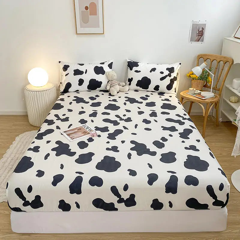 Bonenjoy-sábana bajera de algodón puro con estampado de dibujos animados de coche, funda de cama elástica, Sábana inferior individual, tamaño Queen, sin funda de almohada, 1 unidad