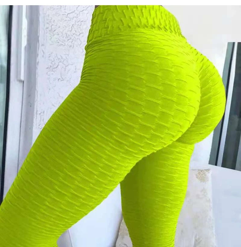Mallas Push Up a la moda para mujer, mallas deportivas de cintura alta para Fitness, mallas sexis para levantamiento de glúteos, entrenamiento, gimnasio