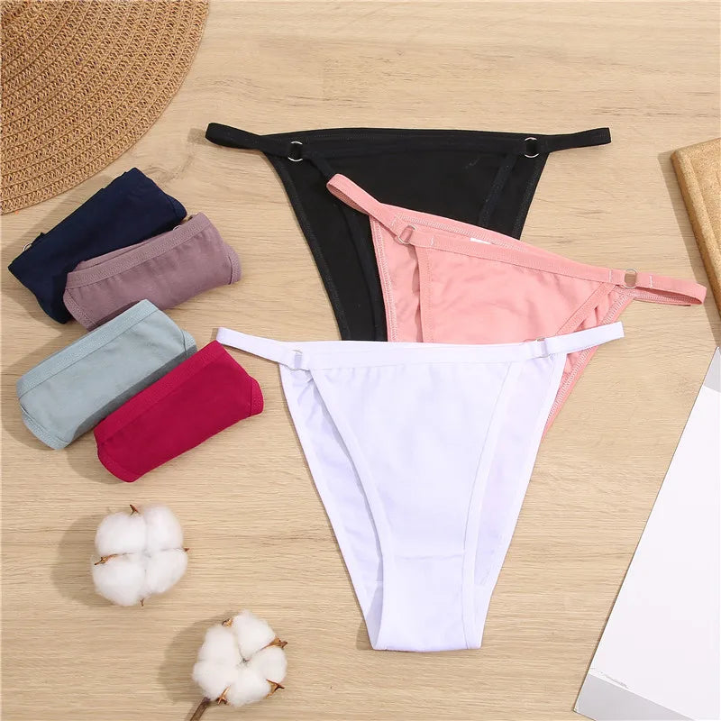FINETOO 3 unids/set de bragas de algodón para mujer, ropa interior Sexy de cintura baja, M-2XL, calzoncillos de algodón para mujer, lencerÃa suave para mujer 2024