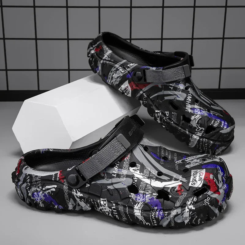 Sandalias de verano de talla grande 47 para hombre, zuecos para jardÃn al aire libre, zapatos con agujeros, zapatos informales para hombre, zapatos de agua, zapatillas suaves cómodas para el hogar