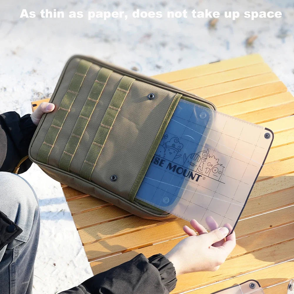 Tabla de comedor plegable de PP para exteriores, tabla de cortar portátil ultraligera de calidad alimentaria, Mini tabla de cortar, accesorios de Camping, herramienta de Picnic