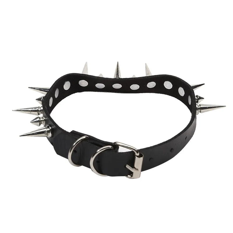Tres filas Cuspidal Spikes remache Stud puño ancho cuero Punk gótico Rock Unisex brazalete pulsera hombres joyerÃÂa