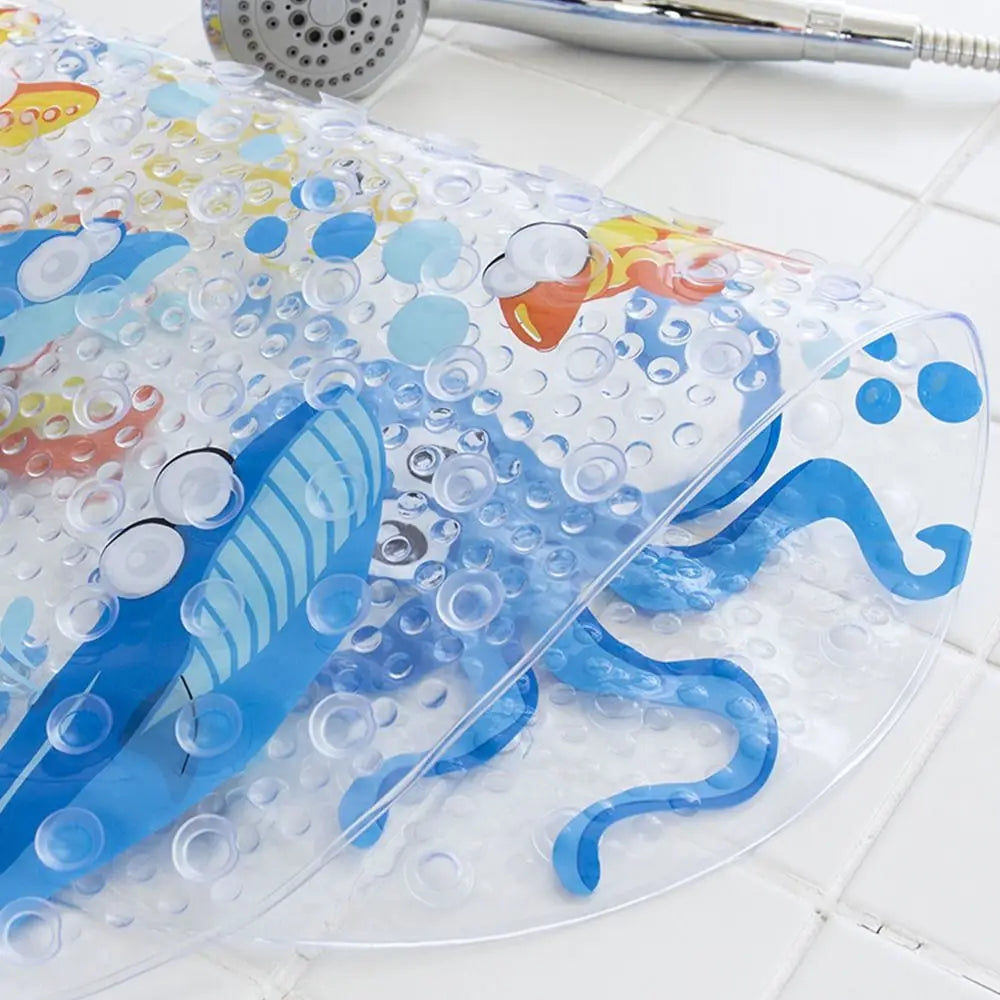 Alfombrilla de baño antideslizante de PVC con dibujos animados para niños, Alfombrilla de seguridad con ventosa para ducha, alfombrillas de bañera de masaje, almohadilla suave