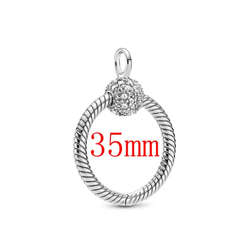 Nuevo original Plata de Ley 925 chapada brillante en forma de corazón collar pulsera mujer regalo de cumpleaños del Día de San Valentín joyería DIY