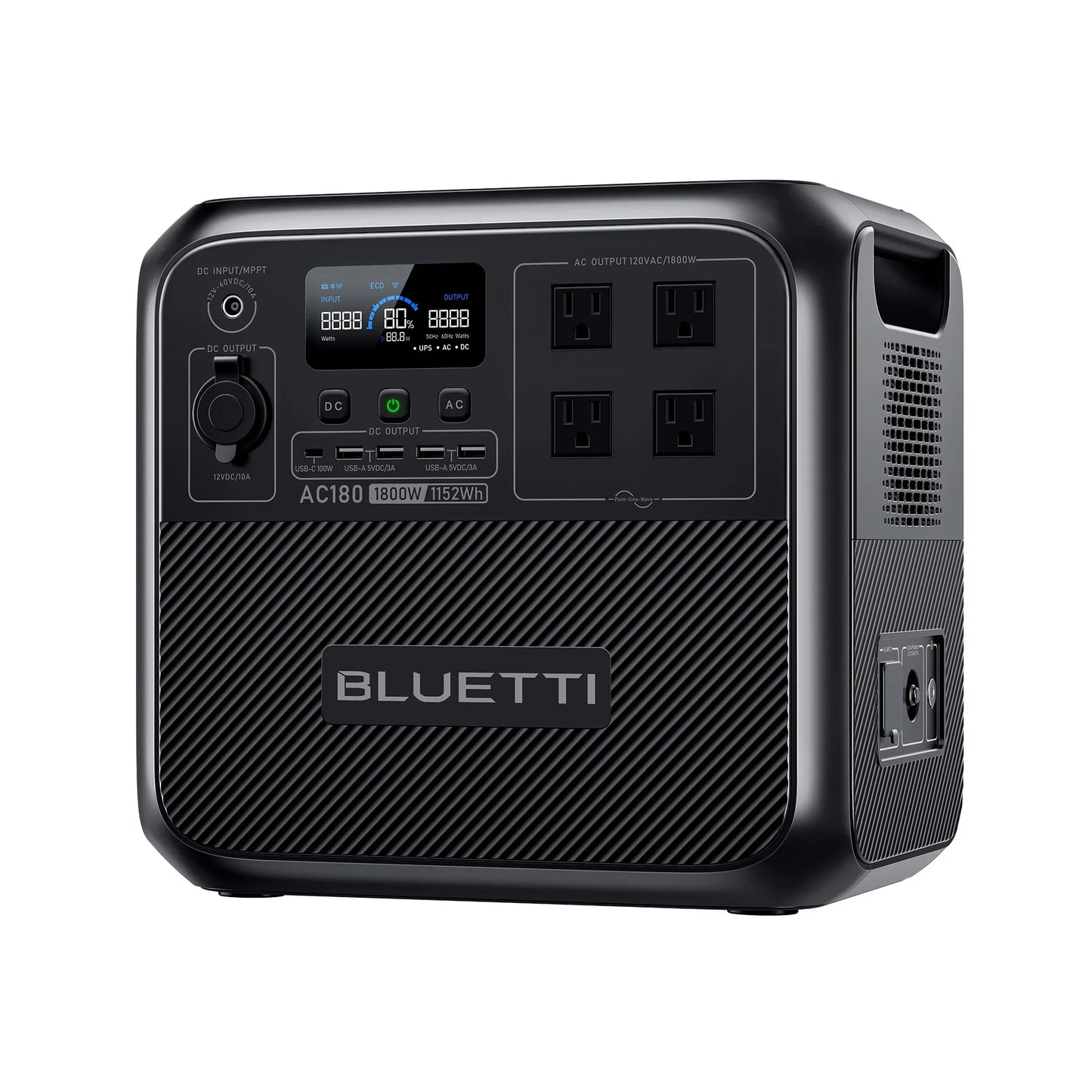 Bluetti AC180 enchufe estadounidense 1800W 1152Wh generador Solar estación de energía portátil 36Ah LiFePO4 batería Powerstation APP Camping pesca