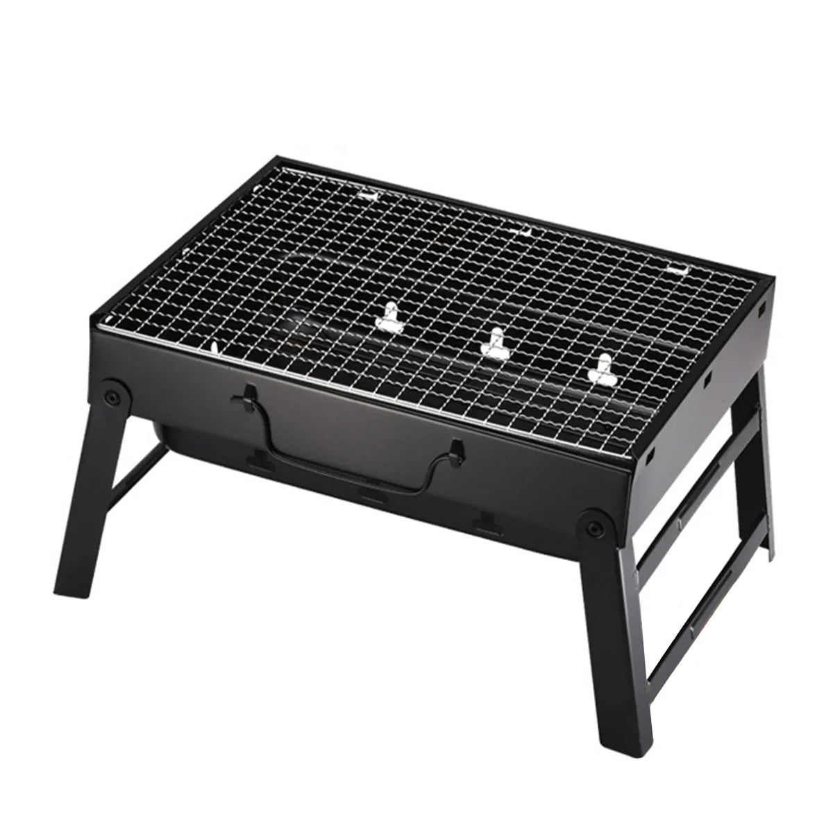 Parrilla de carbón portátil para barbacoa, Mini Kit de herramientas para barbacoa pequeña de acero inoxidable, cocina al aire libre, Camping, Picnic, playa, barbacoa portátil