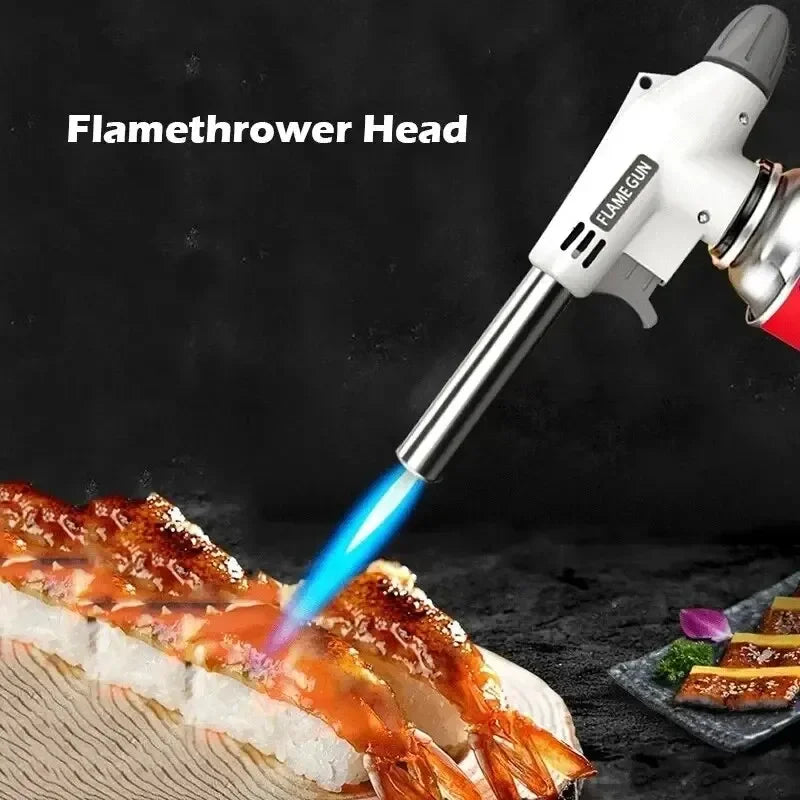 Práctico pistola de llama, quemador de Gas de soldadura, soplete de Gas de llama, pistola de llama para barbacoa, Camping, cocina, equipo de camping
