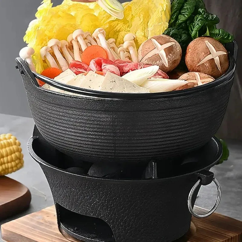Horno de hierro fundido, chimenea, estufa de carbón y alcohol, barbacoa de estilo japonés coreano, jardÃn familiar, restaurante para acampar al aire libre