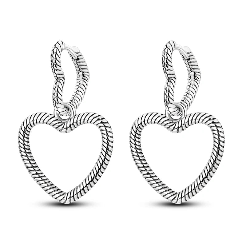 Orstarry-pendientes circulares de Plata de Ley 925 con forma de gota para mujer, aretes colgantes, joyería versátil para fiesta, regalos