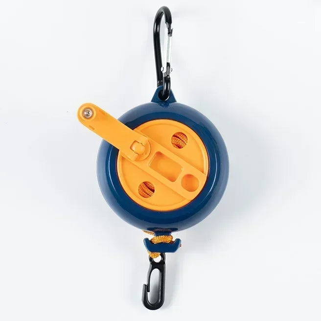 Tendedero ajustable para viajes al aire libre, tendedero portátil para exteriores, tendedero retráctil para exteriores, multiherramienta para acampar, color negro, 1 ud.