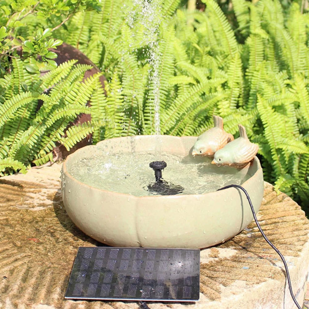Bomba de fuente de agua Solar con boquillas, Kit de bomba de estanque de fuente Solar, Kit de bomba de agua Solar para jardín, piscina, estanque, fuente de acuario