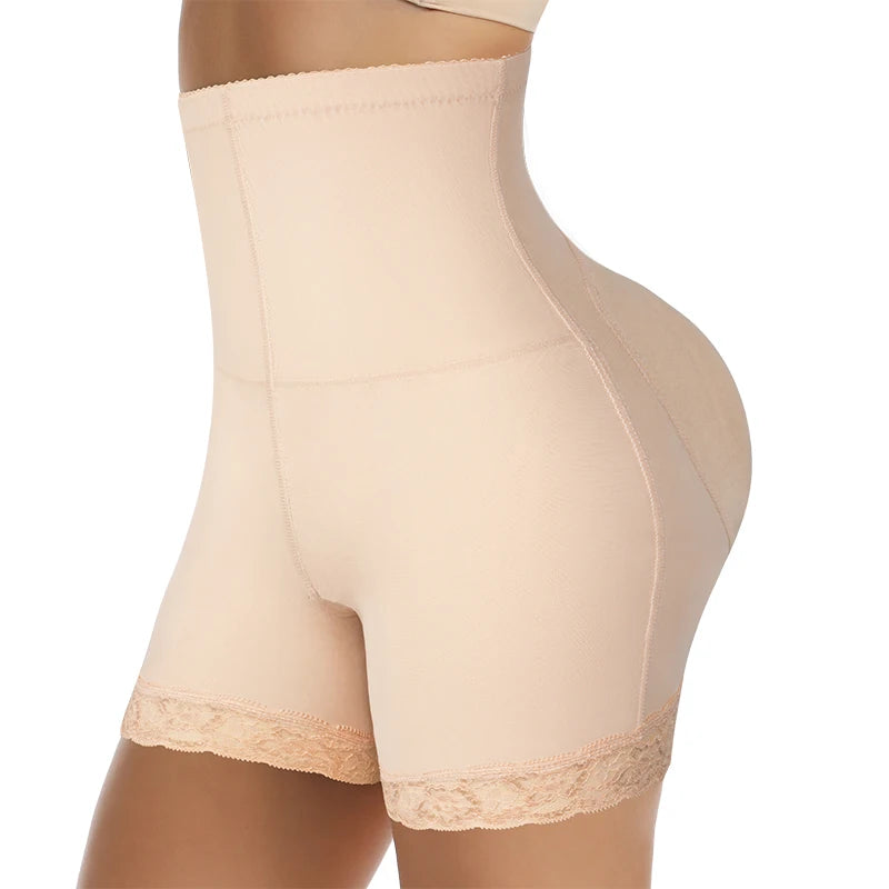 Entrenador de cintura alta, levantador de glúteos con bragas de Control acolchadas, ropa interior adelgazante, moldeadores de barriga, corsé moldeador
