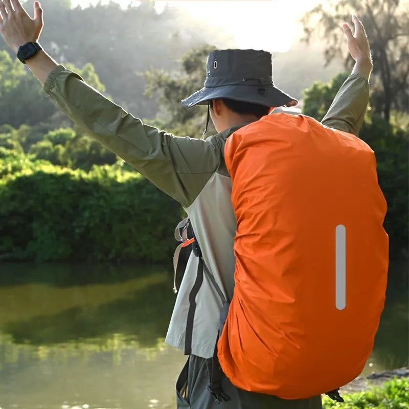 Mochila cubierta de lluvia reflectante 35L 45L 60L 80L 100L ultraligera camuflaje táctico al aire libre Camping senderismo escalada bolsa impermeable