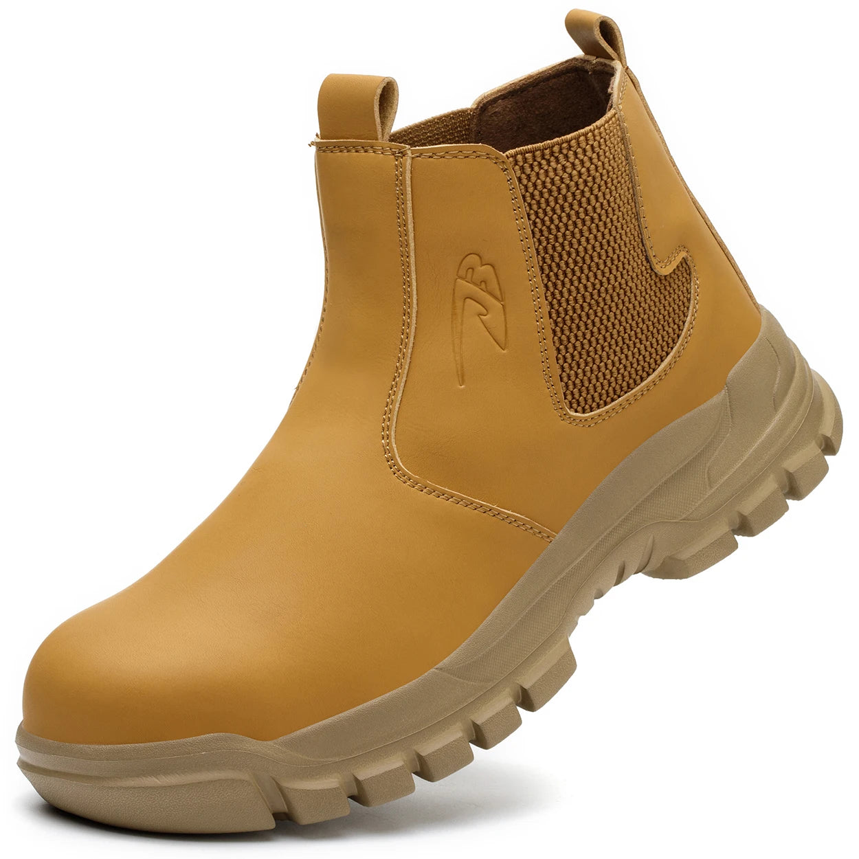 Botas de trabajo de seguridad impermeables para hombre, zapatos con punta de acero, botas protectoras antigolpes y antipinchazos para aventuras al aire libre y senderismo
