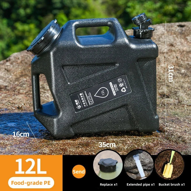 Cubo de agua para vehículo de recorrido autónomo al aire libre, cubo de almacenamiento de agua para el hogar, cubo de agua para acampar, cubo de agua pura potable
