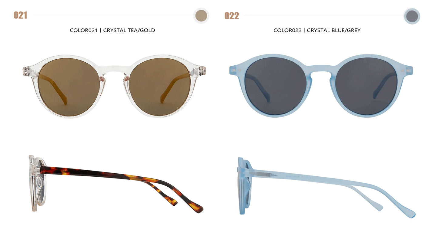 ZENOTTIC (tamaño S) gafas de sol polarizadas circulares Retro 2024 2025 hombres mujeres Vintage pequeñas gafas de sol redondas UV400 gafas de sol
