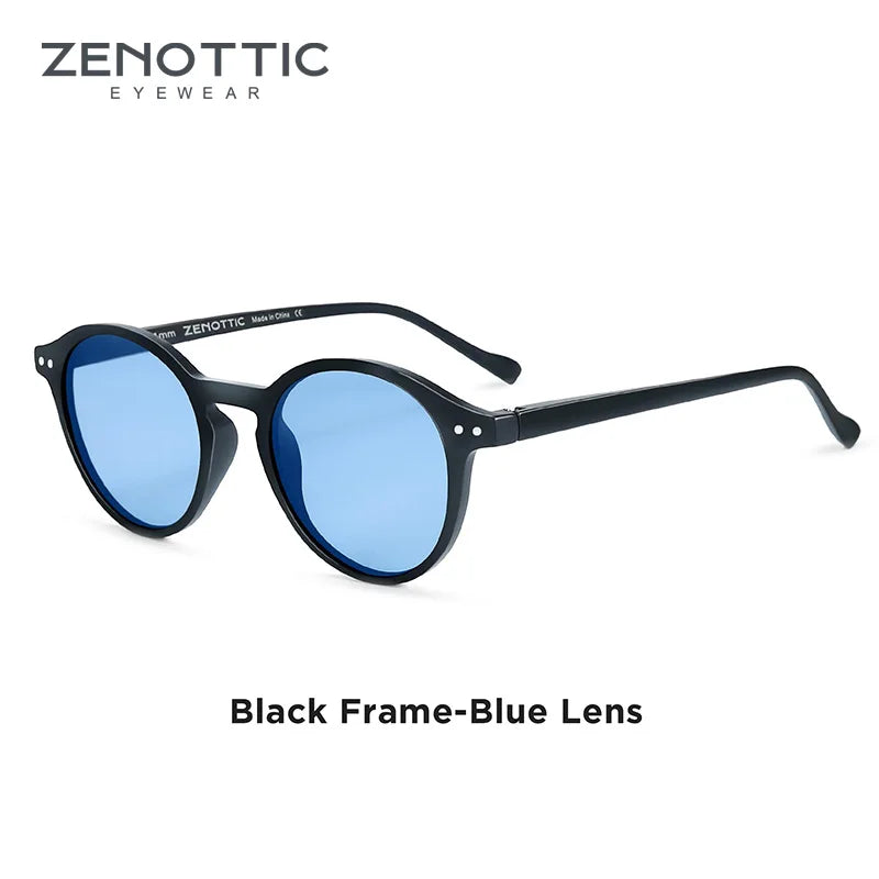 ZENOTTIC (tamaño S) gafas de sol polarizadas circulares Retro 2024 2025 hombres mujeres Vintage pequeñas gafas de sol redondas UV400 gafas de sol