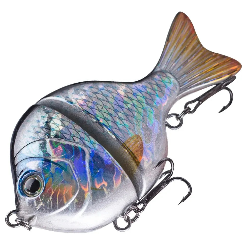 1 Uds 9CM 34,5G cebo deslizante de plástico de una sola articulación Swimbait Sunfish pesca lubina señuelos