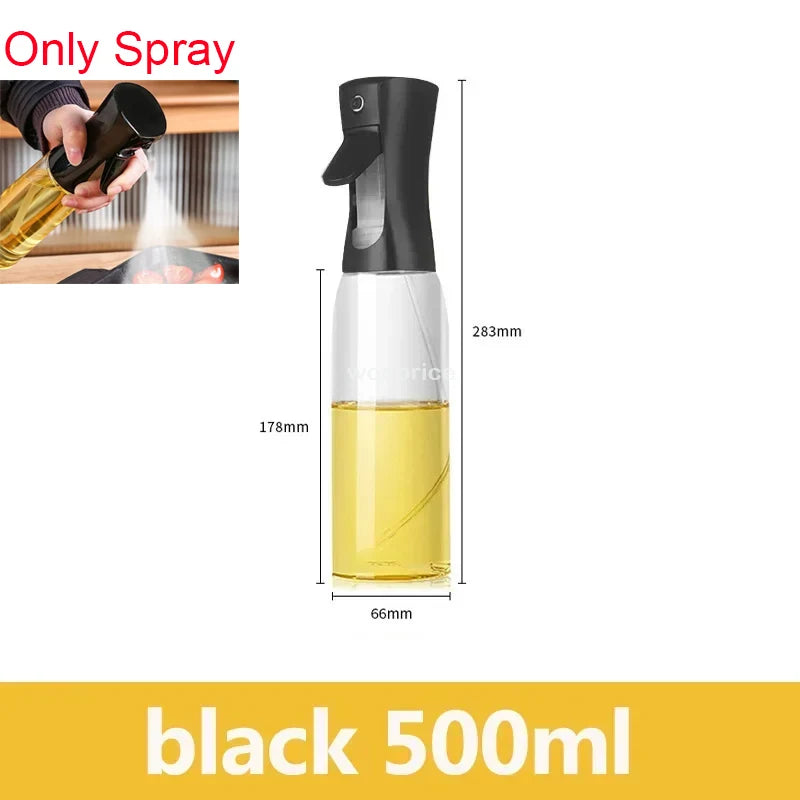 Spray 2 en 1 para botella dispensadora de aceite de oliva, diseño de mango cómodo para barbacoa, sartén de aire, horno, Camping