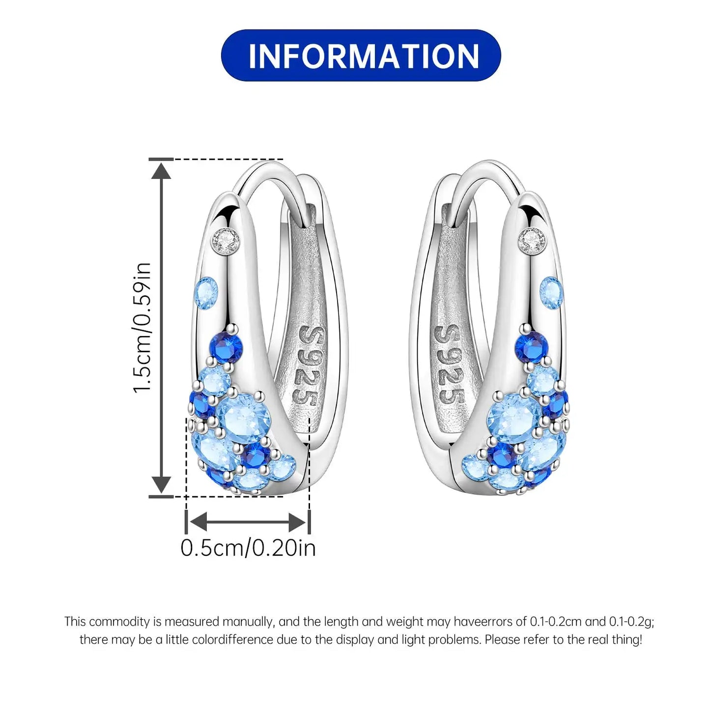 Orstarry-pendientes circulares de Plata de Ley 925 con forma de gota para mujer, aretes colgantes, joyería versátil para fiesta, regalos