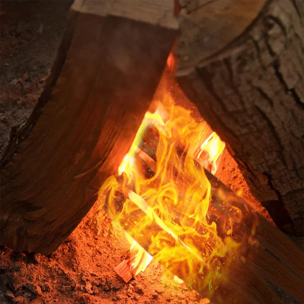 Palo de iniciación de fuego de madera de grasa, herramientas para hacer fuego al aire libre, palos de madera Natural para acampada, senderismo, supervivencia de emergencia, 1 caja