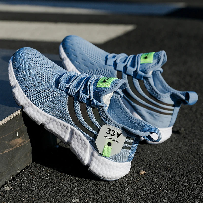 Zapatillas de deporte informales para hombre, zapatos deportivos transpirables de verano, zapatos ligeros de malla para correr al aire libre, zapatos atléticos para correr Tenis para caminar