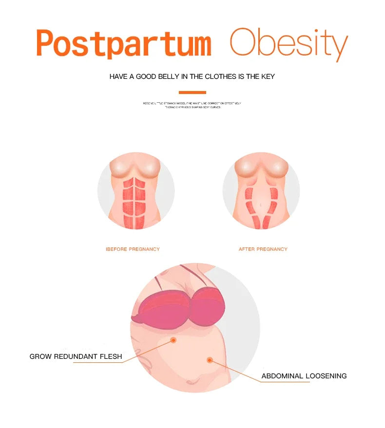 Corsé de cintura posparto para mujer, Top de barriga, ropa moldeadora, envoltura adelgazante, entrenador de cintura plana para vientre, moldeador de cuerpo
