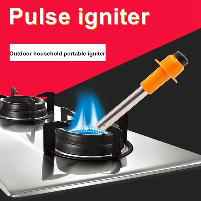 Lanzador de llama extendido para exteriores, encendedor electrónico, herramienta de iluminación, portátil, pesca, Camping, senderismo, cocina, encendedor