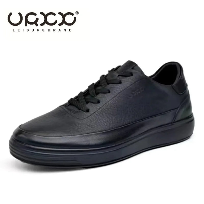 Zapatos de cuero genuino de alta calidad para hombre, zapatillas cómodas de verano, zapatos de moda para hombre, zapatos de monopatÃn versátiles de cuero suave