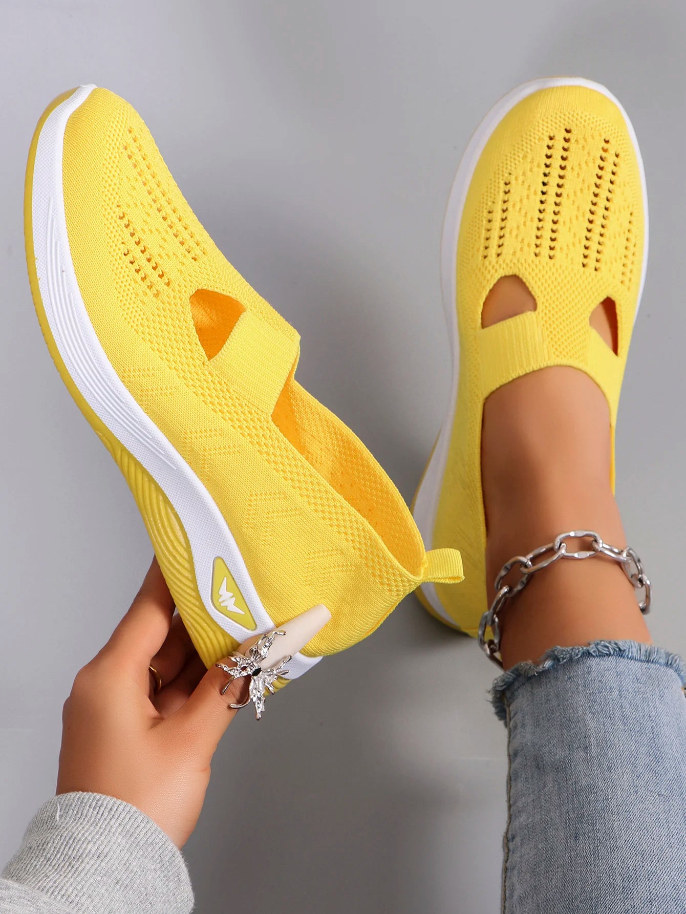 Nuevos zapatos deportivos de primavera para mujer, zapatos deportivos informales a la moda, transpirables, ligeros, antideslizantes, resistentes al desgaste, zapatos planos