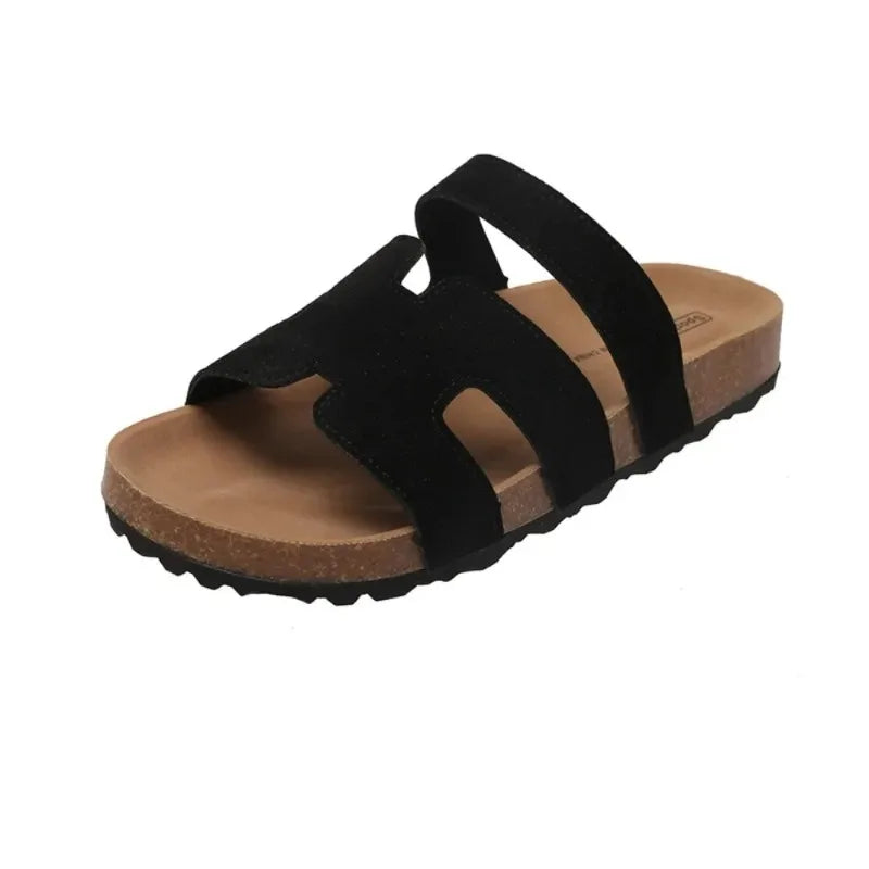 2025 Zapatillas de moda para mujer Zapatillas planas de playa al aire libre